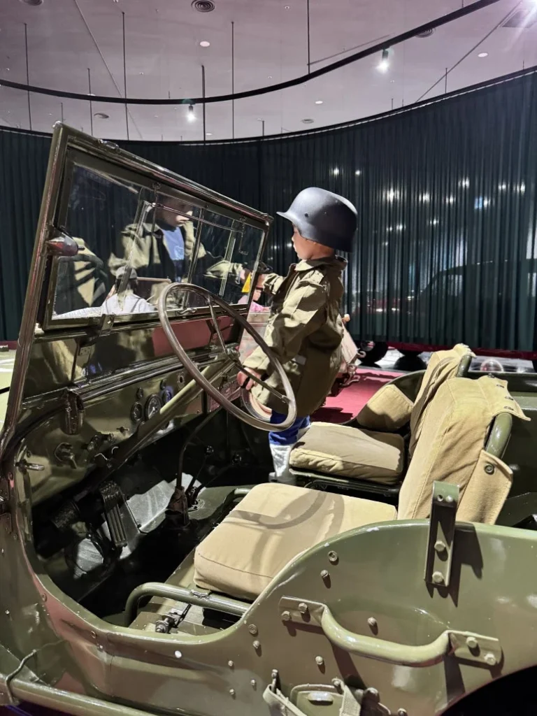 Car exhibition hall inside the Samsung Fire Mobility Museum