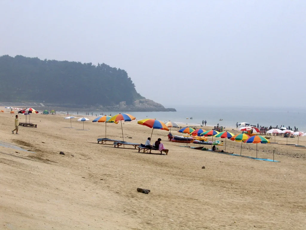 Daecheon Beach on the west coast of Chungnam, South Korea